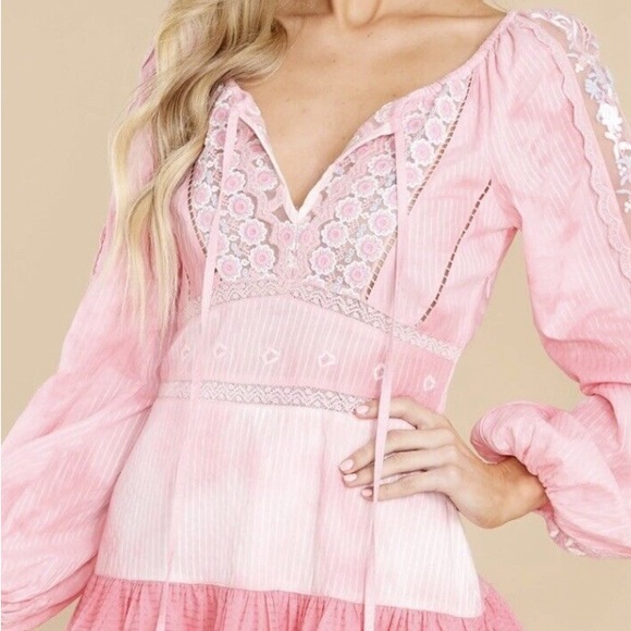 LoveShackFancy Chelie Mini Dress - Picture 2 of 3